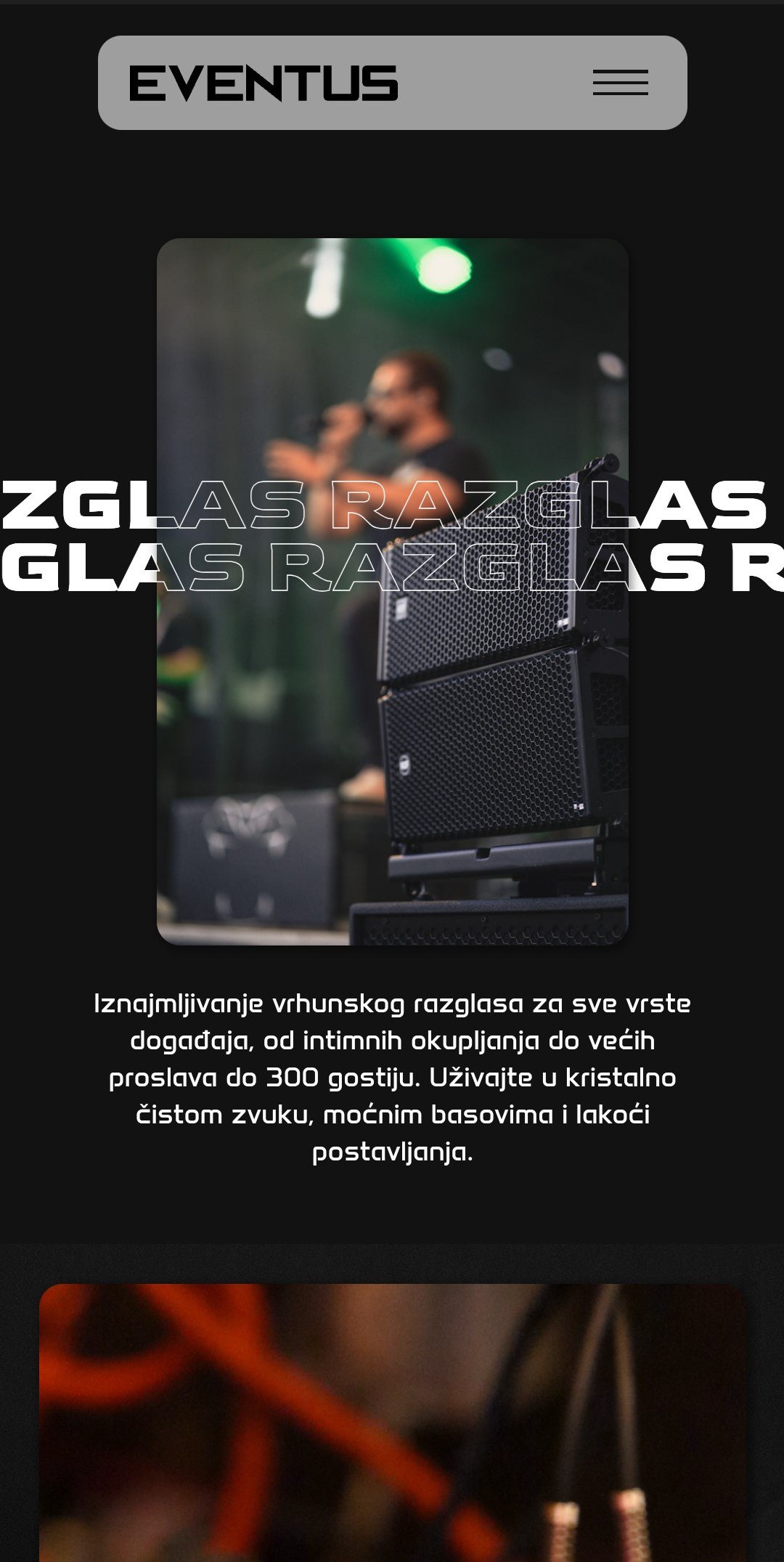 dizajn web stranice za usluge